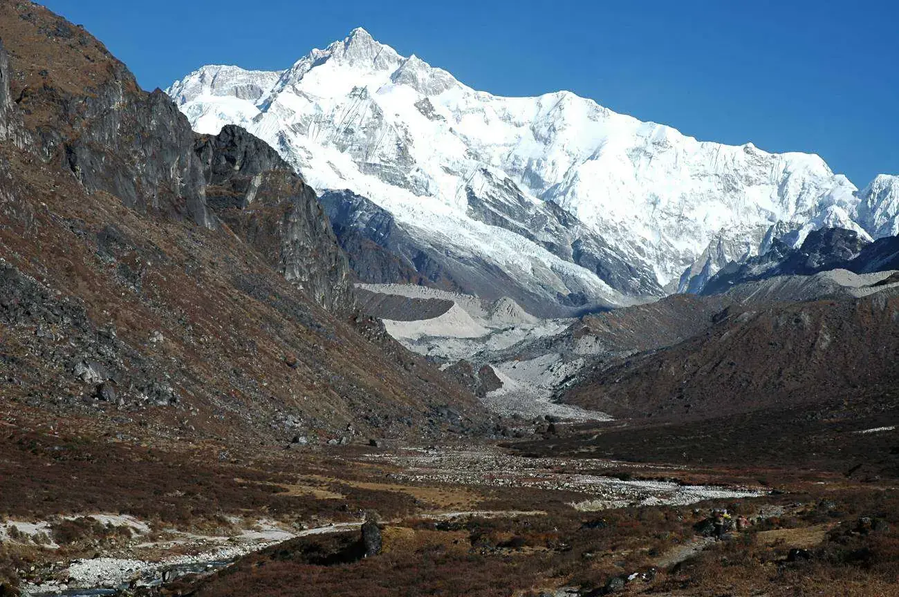 Kangchenjunga seen from Thangshing on the Goecha La trek