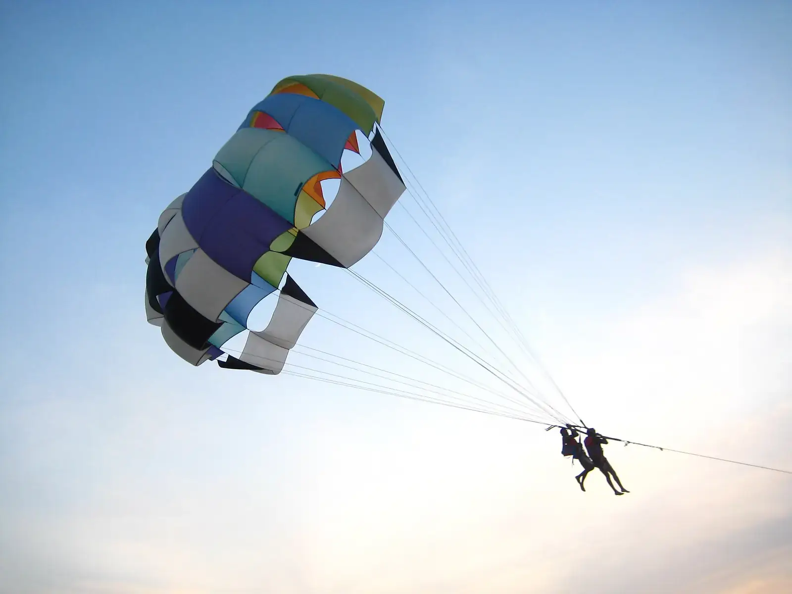 Parasailing over Calangute beach, Goa