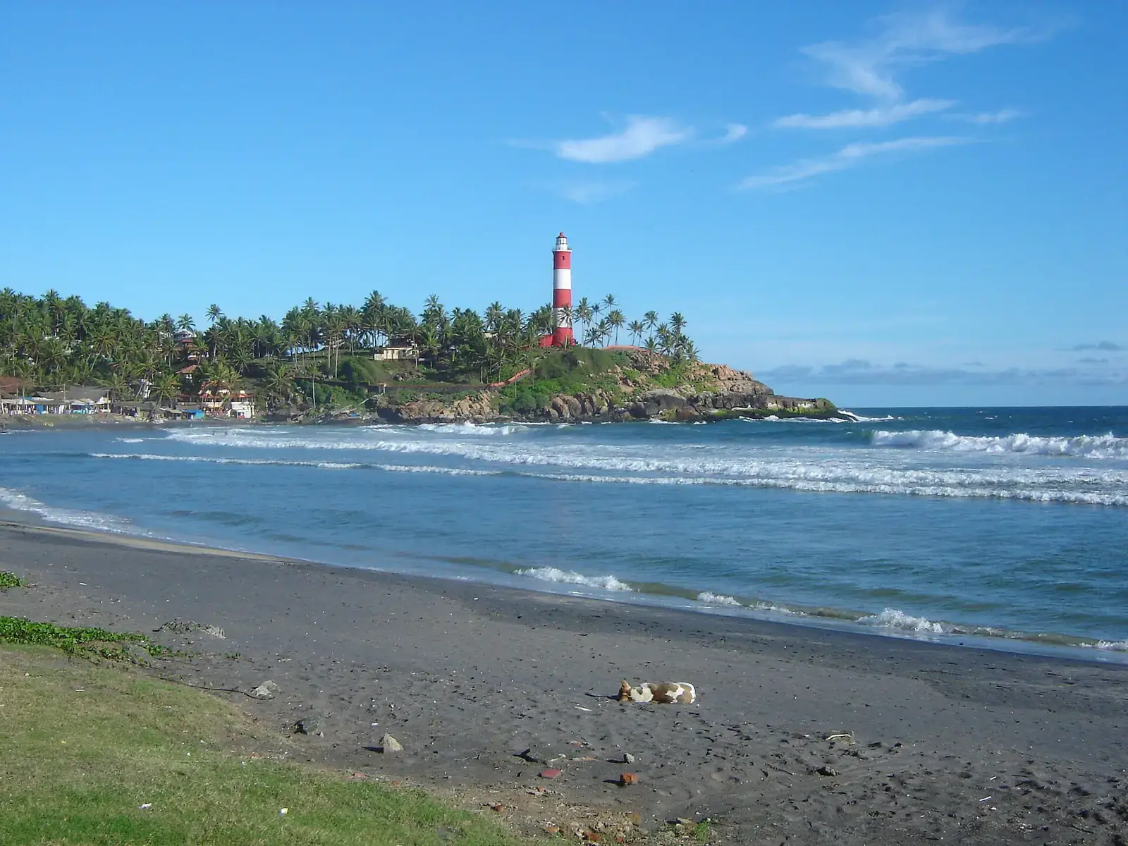 The lighthouse above Lighthouse beach, Kovalam, Kerala