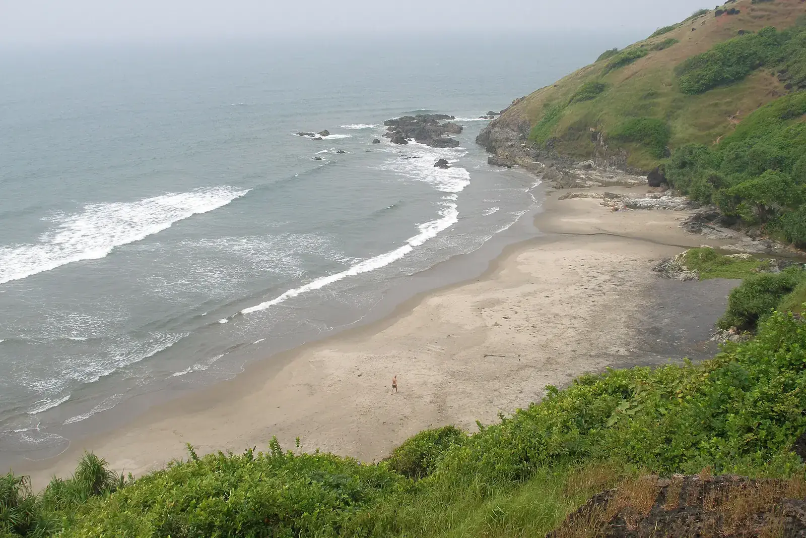 The bay at Vagator and Chapora, north Goa