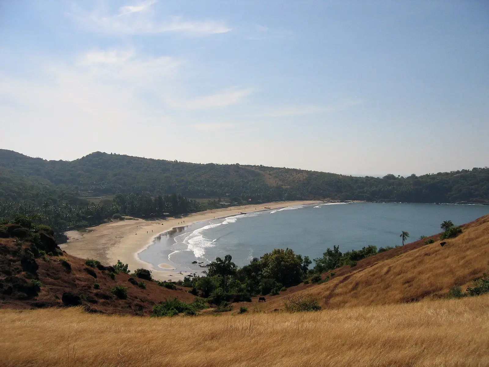 Kudle beach seen from the headland, Gokarna
