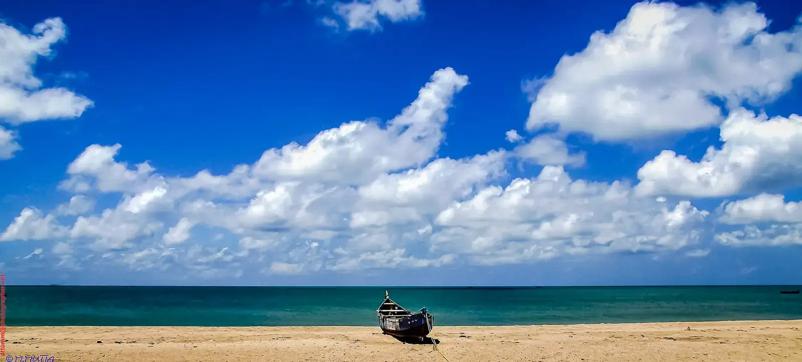 Beach near Dhanushkodi, Rameswaram island, Tamil Nadu