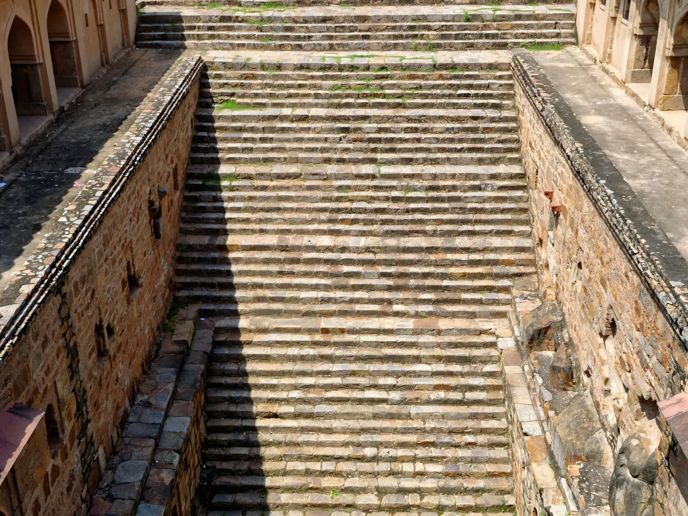 Rajon ki Baoli stepwell in Mehrauli Archaeological Park, Delhi