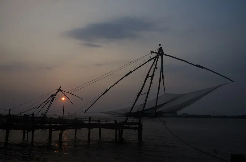 Chinese fishing nets at Fort Kochi