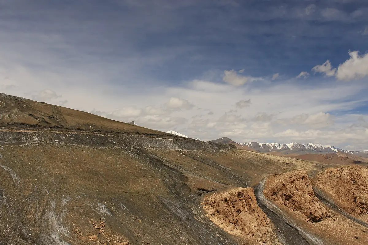 The Manali–Leh highway in Ladakh