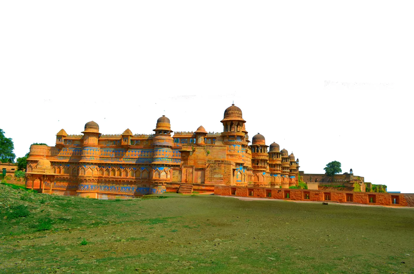 Gwalior Fort on its hilltop, Madhya Pradesh