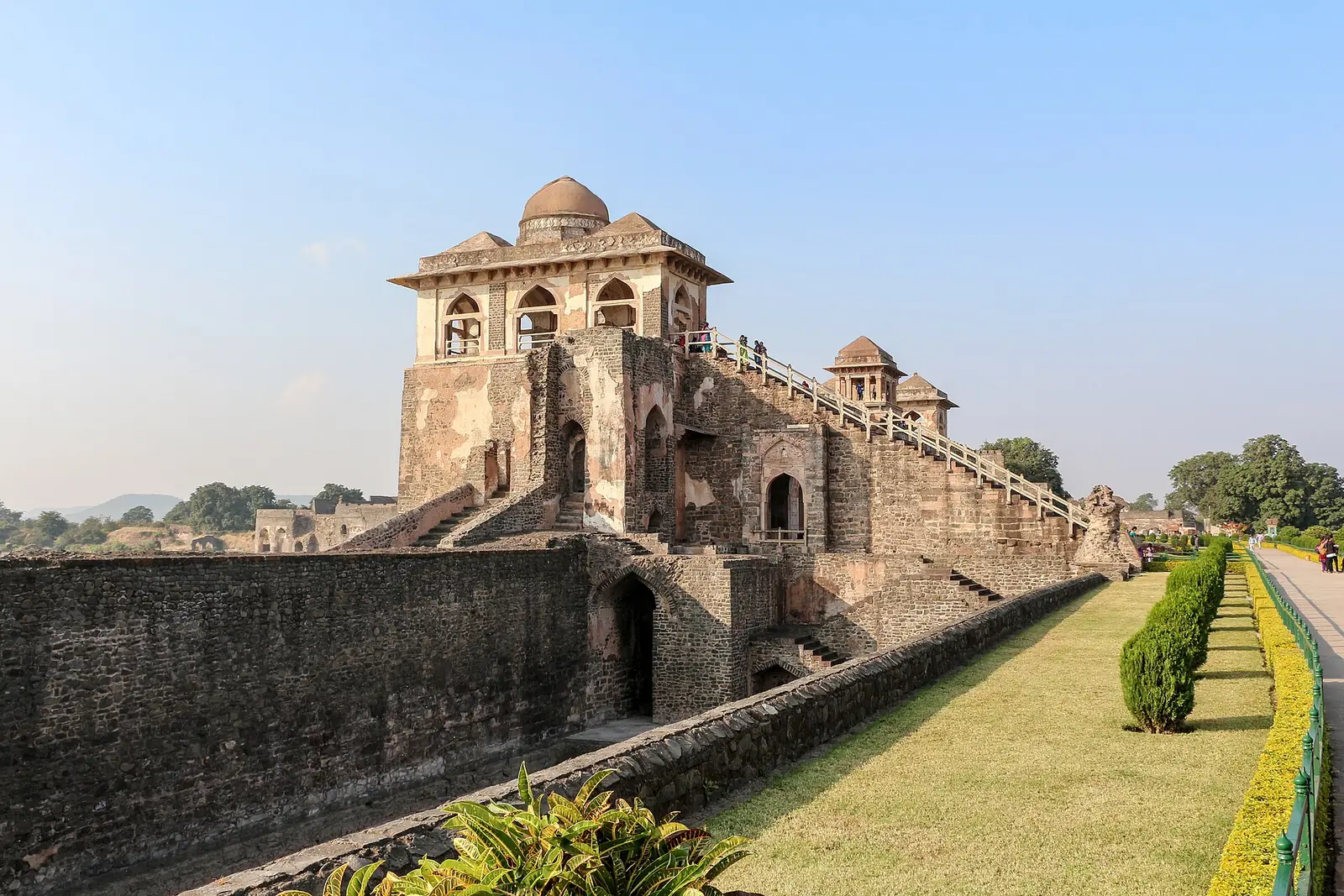 Jahaz Mahal between two lakes, Mandu