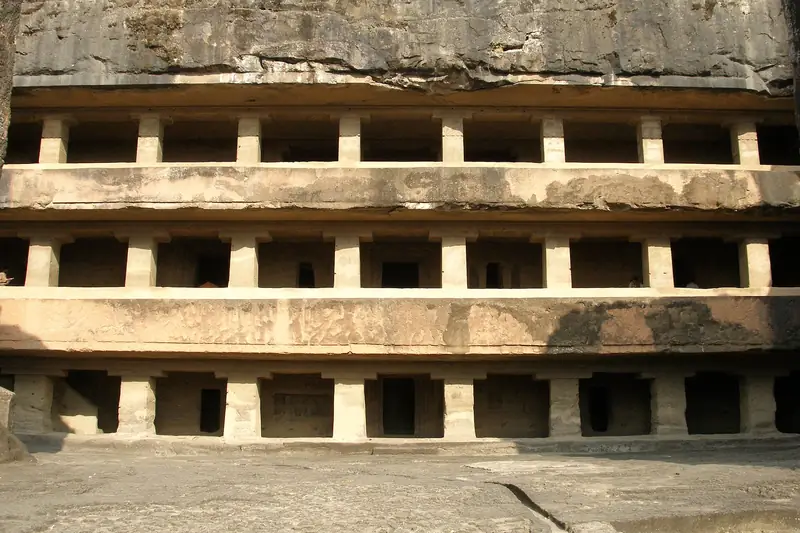 The Kailasa temple and caves at Ellora