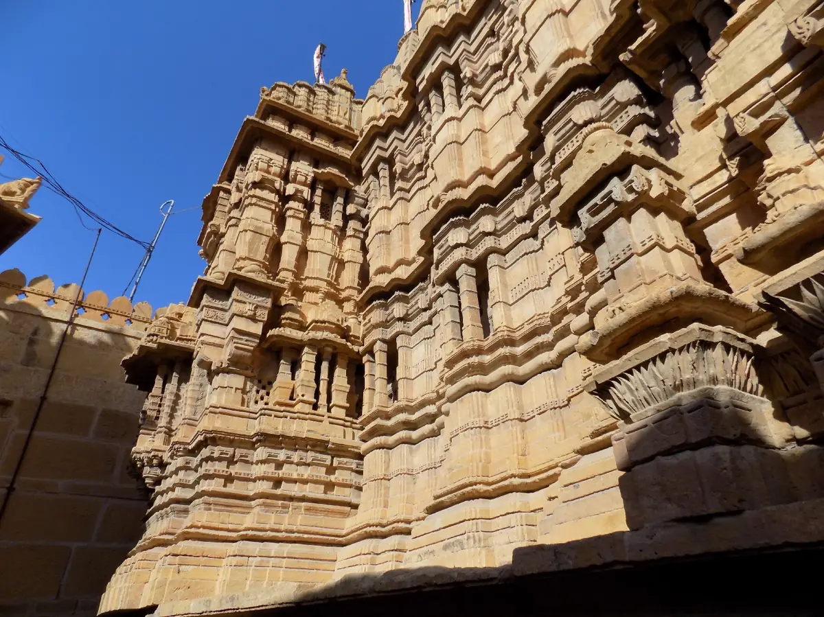Carved Jain temple inside Jaisalmer Fort