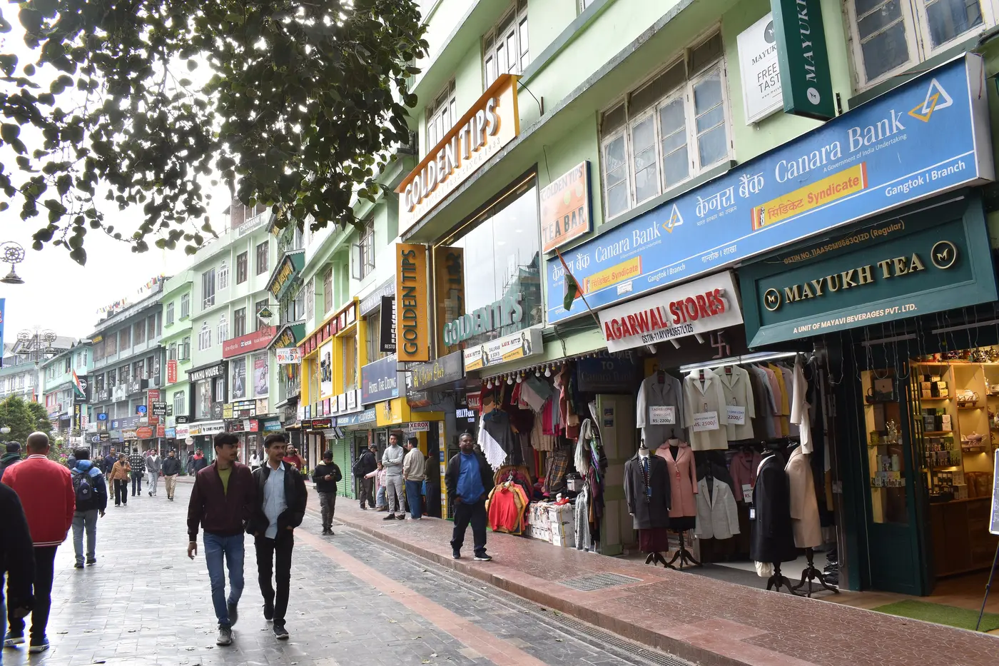 MG Marg pedestrian street, Gangtok