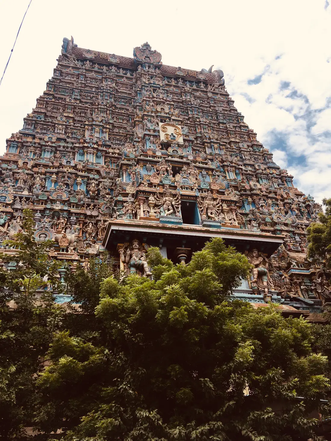 The east gopuram of the Meenakshi Temple, Madurai