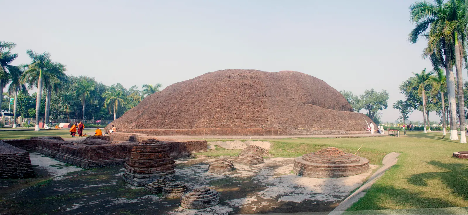 The brick Ramabhar Stupa at Kushinagar, Uttar Pradesh