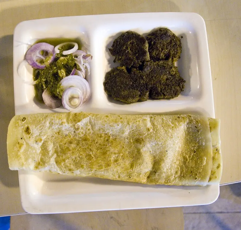 Galouti kebabs being cooked in Lucknow