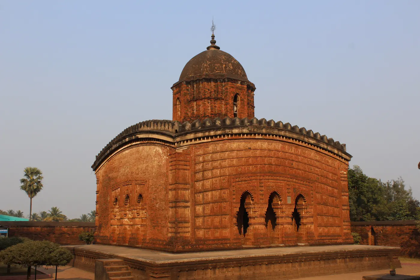 The domed Madan Mohan Temple in Bishnupur, built in 1694 and still an active place of Krishna worship