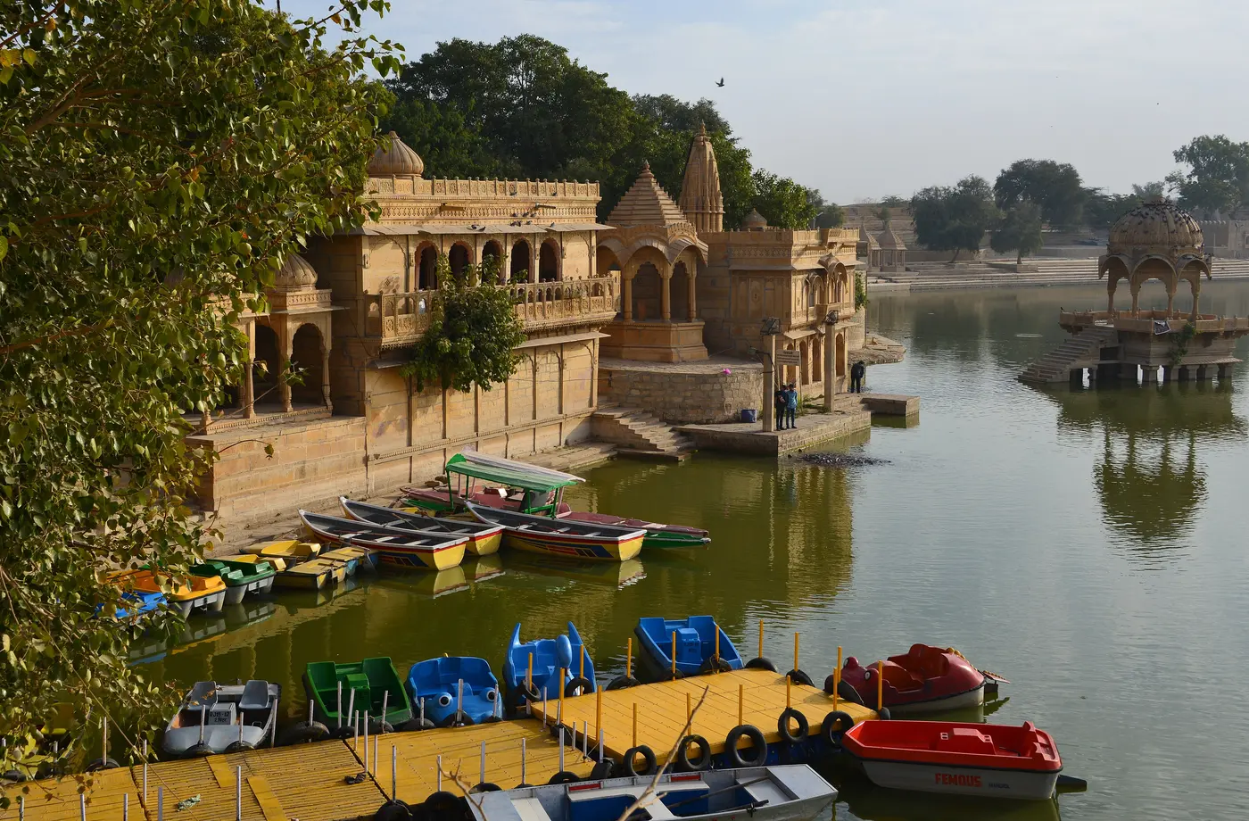 Gadisar Lake with shrines and pavilions, Jaisalmer