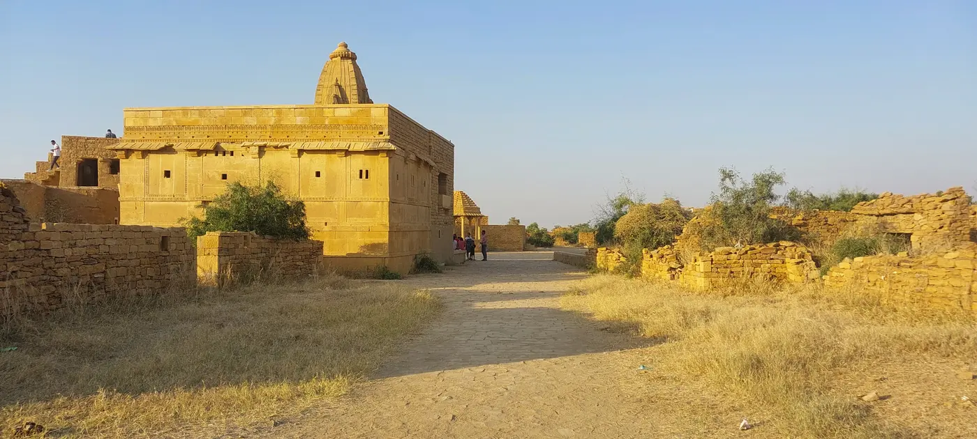 Ruined houses of the abandoned village of Kuldhara near Jaisalmer