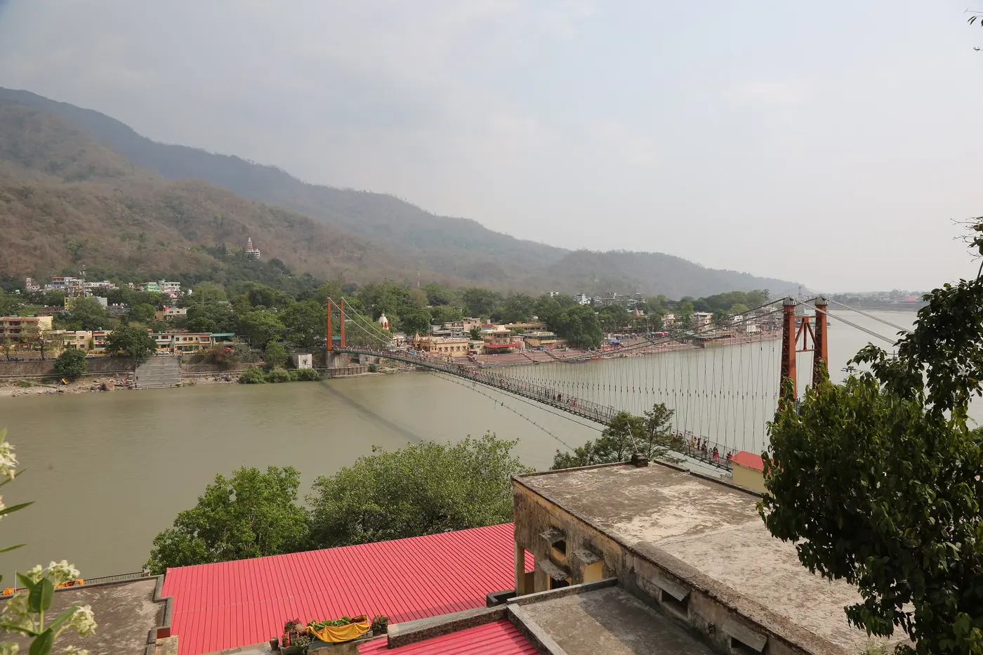 Ram Jhula over the Ganga, Rishikesh