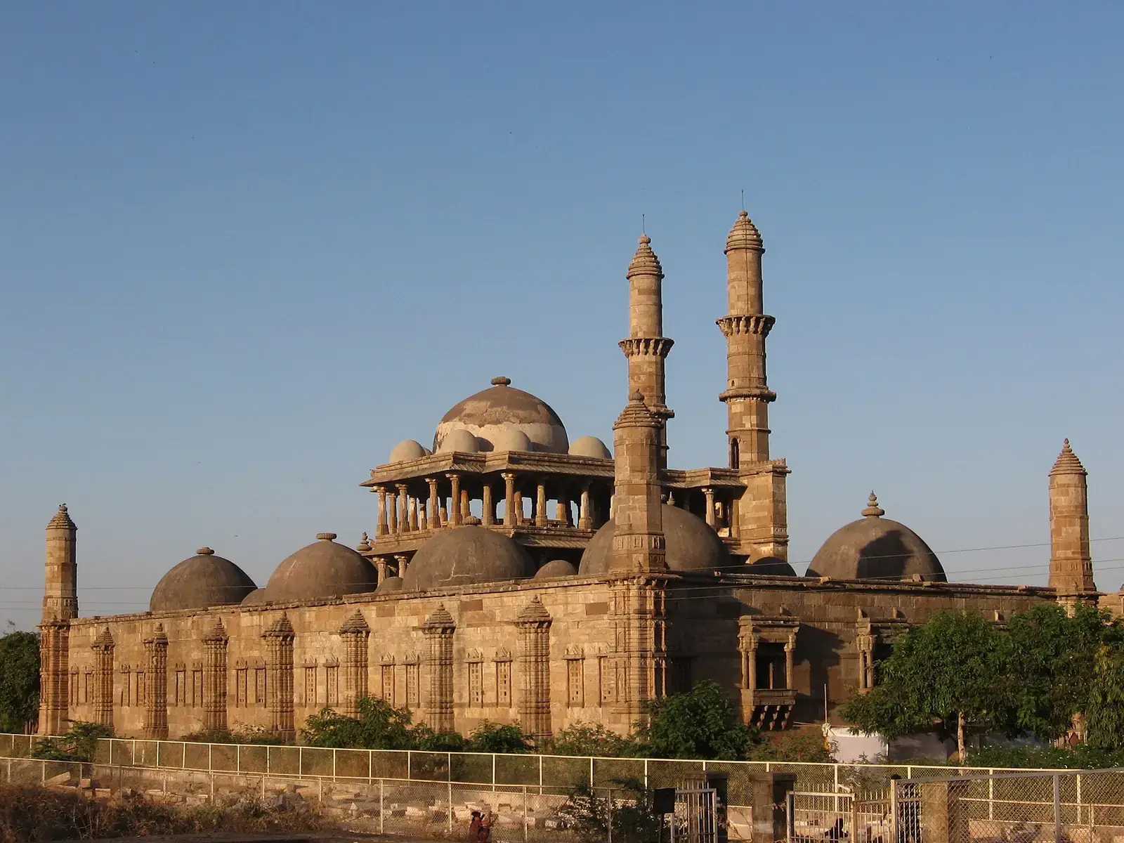 The Jami Masjid at Champaner, with its twin minarets