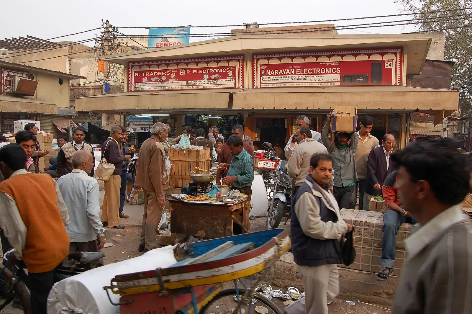 A busy street in Chandni Chowk, Old Delhi