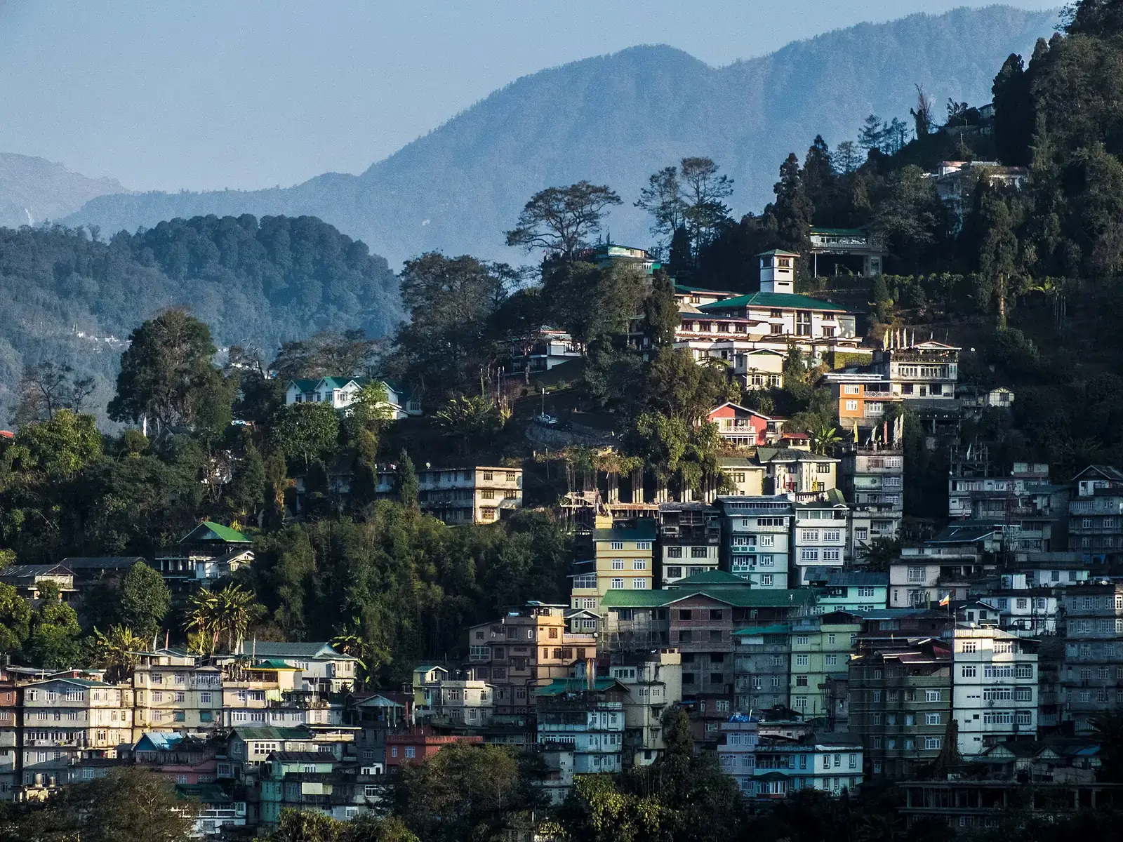Gangtok on its hillside, Sikkim