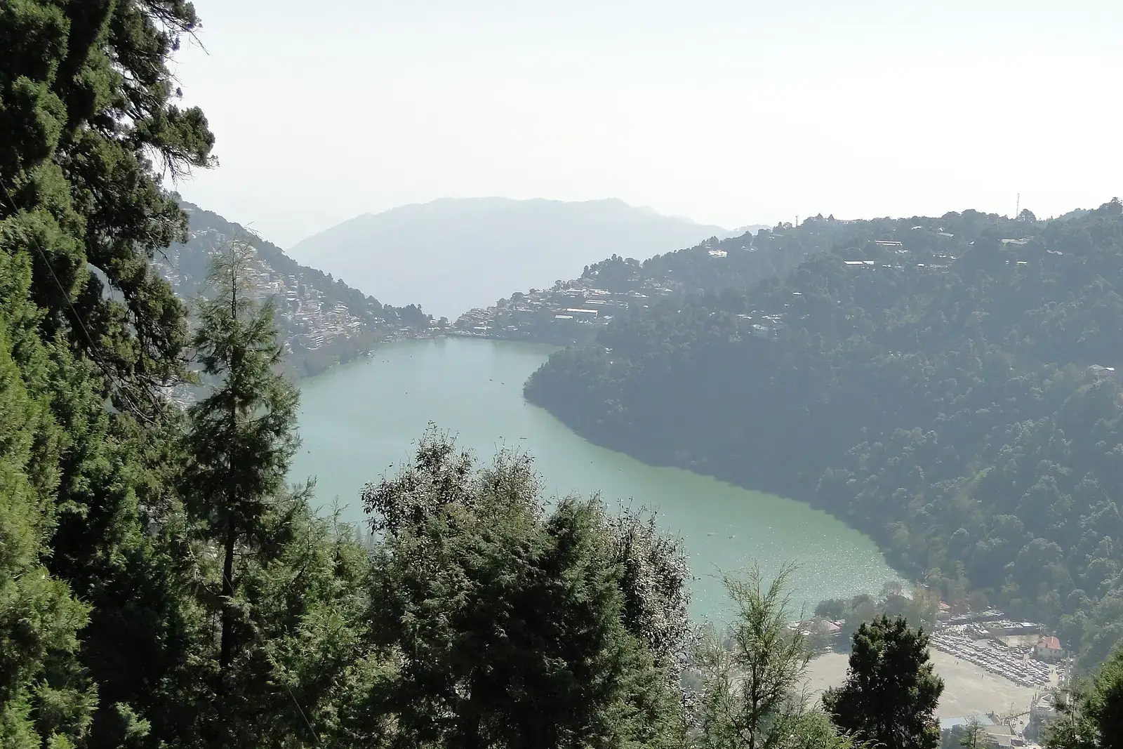 Naini Lake seen from the hills above Nainital