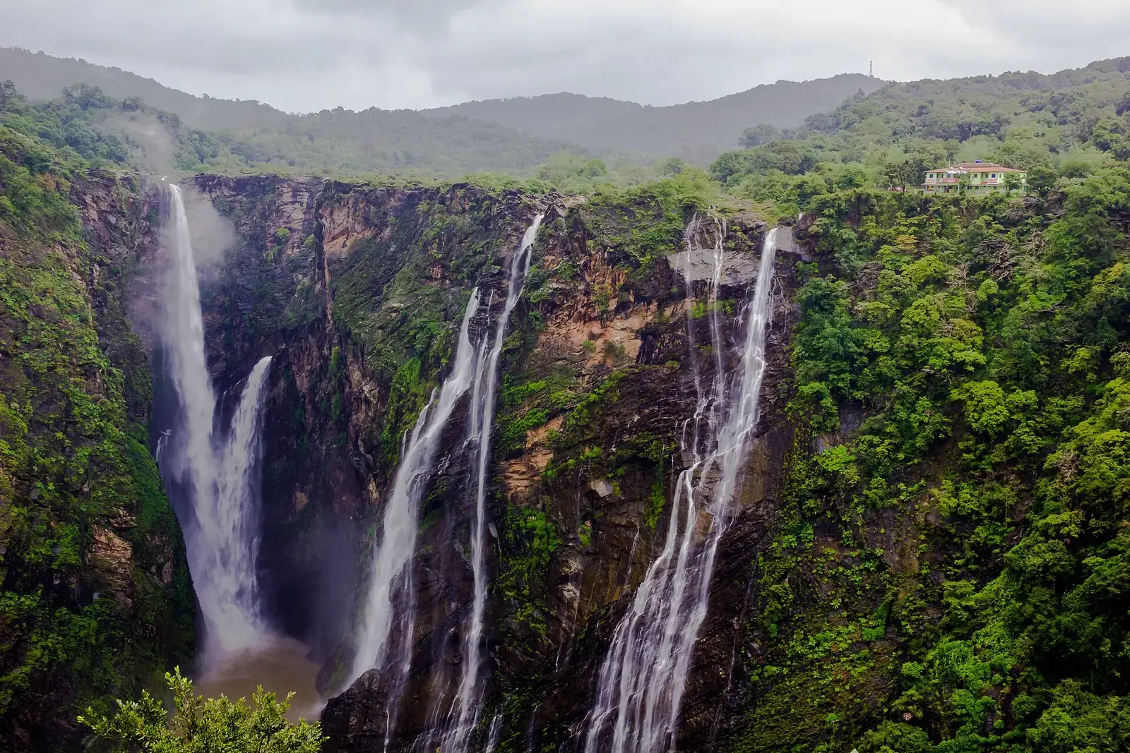 Jog Falls on the Sharavathi river in full monsoon flow, Karnataka