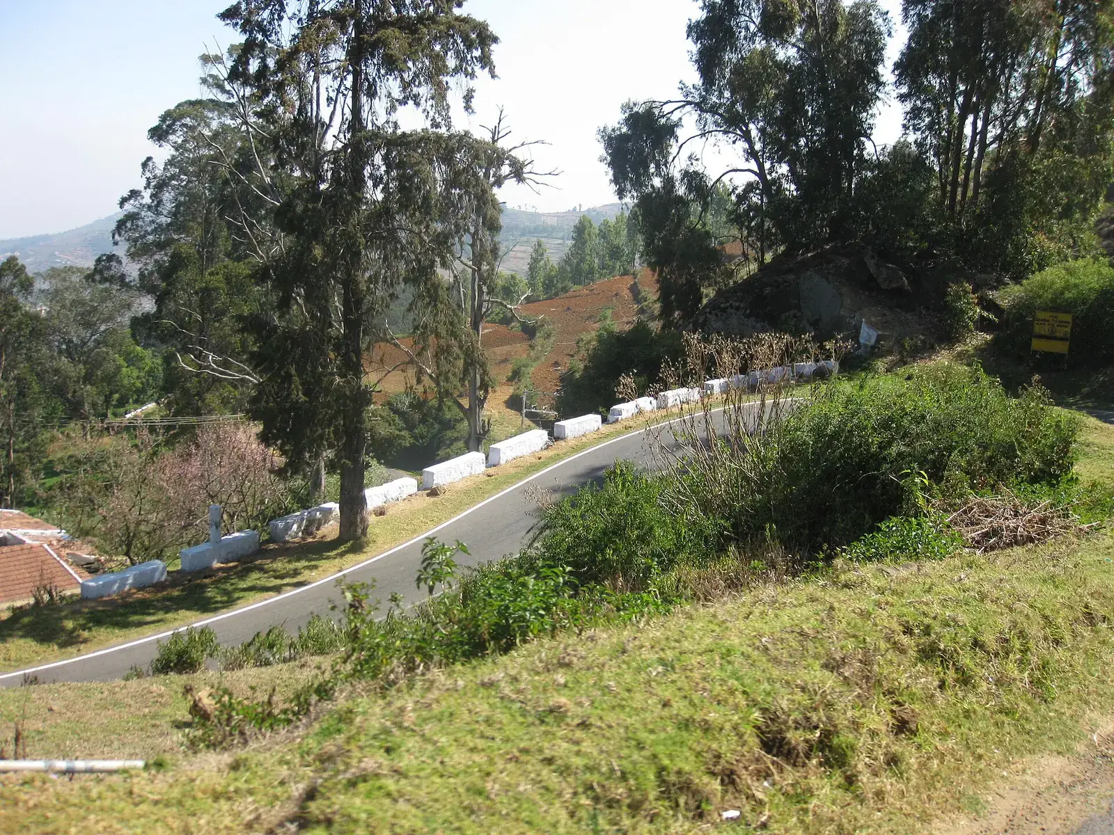 The winding road up to Ooty in the Nilgiris