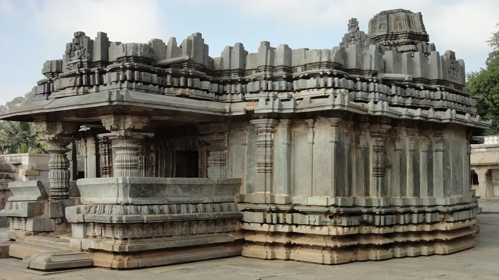 The 12th-century Akkana Basadi, a Jain temple in Shravanabelagola, Karnataka