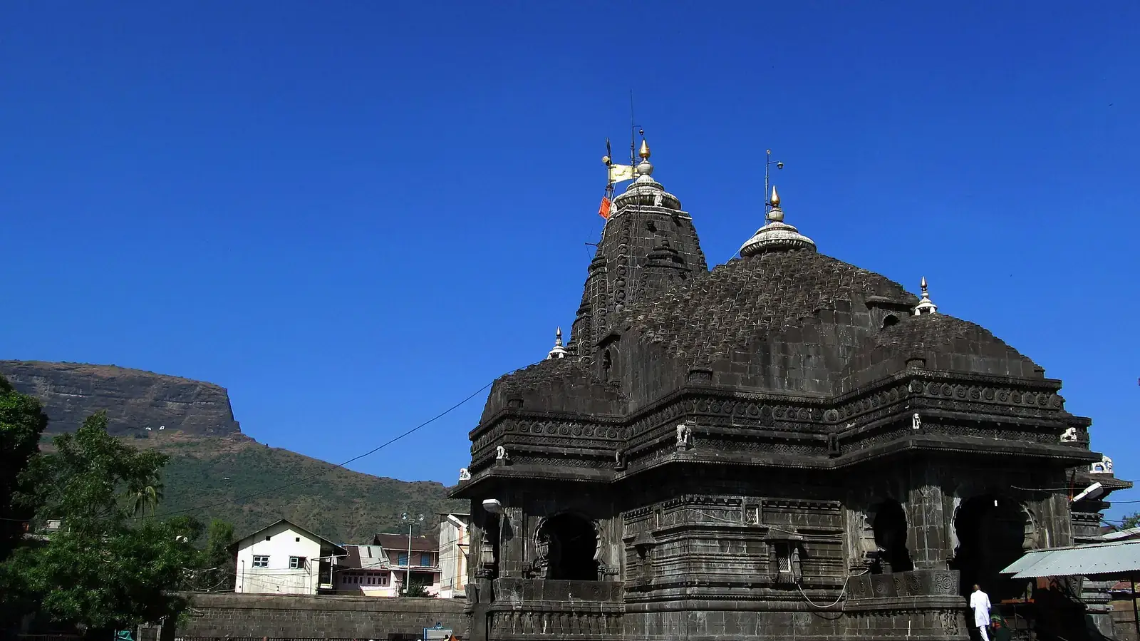 Trimbakeshwar Temple with the Brahmagiri hills behind, Maharashtra